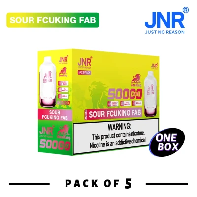 1 Box (5 pcs) Sour Fcuking Fab | JNR Lion King 50K Puffs Disposable Vape